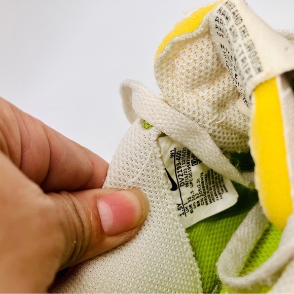 Nike Air Force 1 LV8 NNGS Knitted Hemp Blue Citron Orange multi color youth 1.5 - Picture 9 of 9